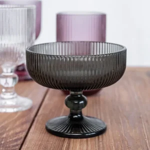 Coffret 6 coupes à glace 35 cl Dolce Gris, Table Passion