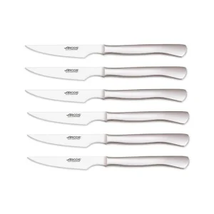 Coffret 6 Couteaux à Steak Lisse Inox, Arcos
