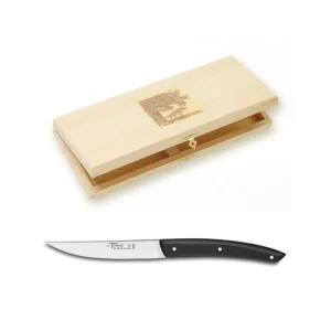 Coffret 4 couteaux à steak Le Thiers® Noir Mat, Claude Dozorme