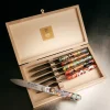 Coffret 6 couteaux Navette François Groslière, Claude Dozorme