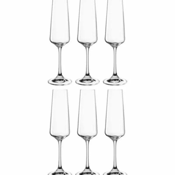 Coffret 6 flûtes à champagne Paladino, Léonardo
