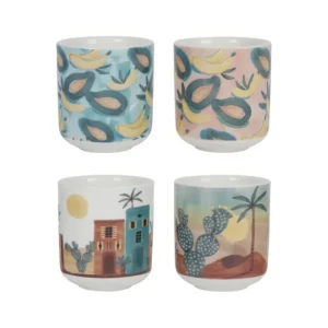 Coffret 4 Gobelets 10 cl Patchuca, Sema Design