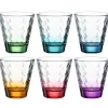 Coffret 6 gobelets assortis Optic Color, Léonardo