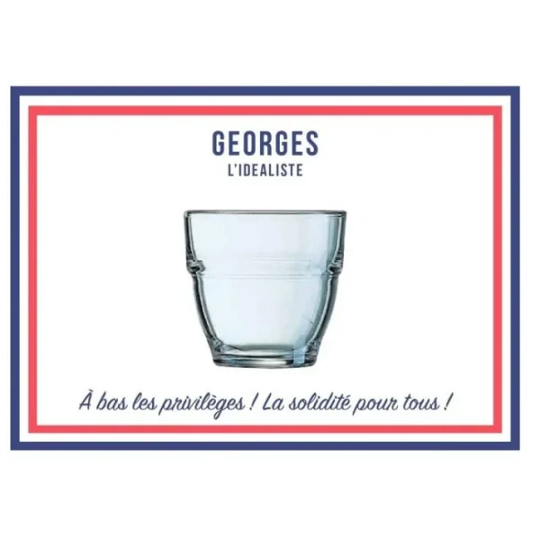 Coffret 6 Gobelets Georges 23 cl, Le Verre Français