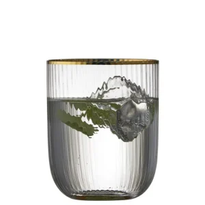 Coffret 4 gobelets Palermo Gold, Lyngby Glas
