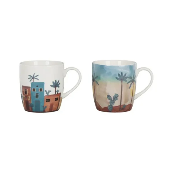 Coffret 2 Mugs 35 cl Patchuca, Sema Design