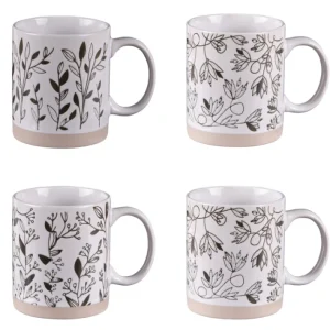 Coffret 4 mugs 35cl Bucolique, Table Passion
