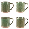 Coffret 4 mugs 35cl Jaspe Vert, Table Passion