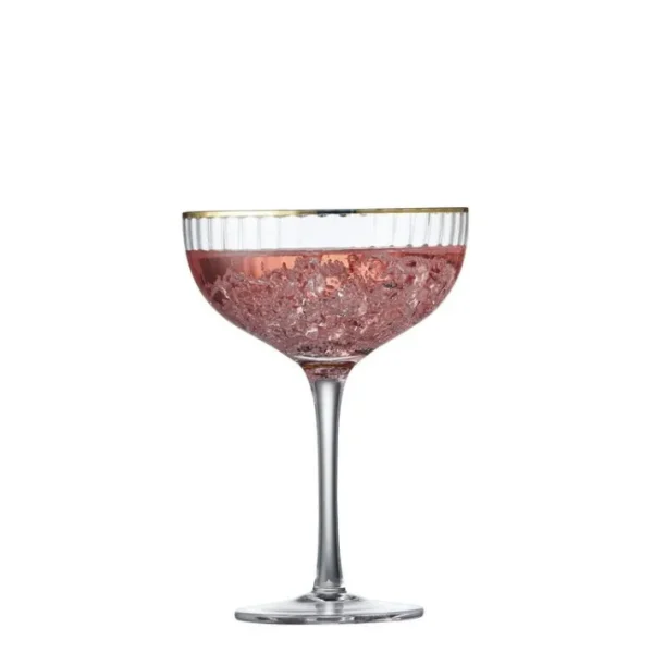 Coffret 4 verres à cocktail Palermo Gold, Lyngby Glas