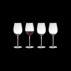 Coffret 4 verres à vin 40 cl Palermo Gold, Lyngby Glas