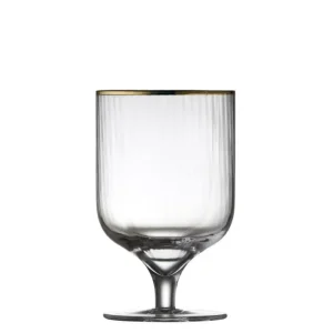 Coffret 4 verres à vin 30 cl Palermo Gold, Lyngby Glas