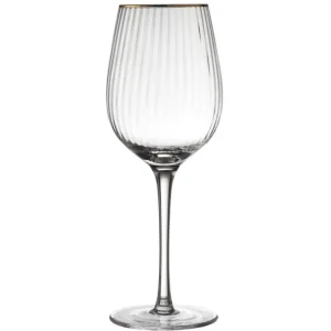 Coffret 4 verres à vin 40 cl Palermo Gold, Lyngby Glas