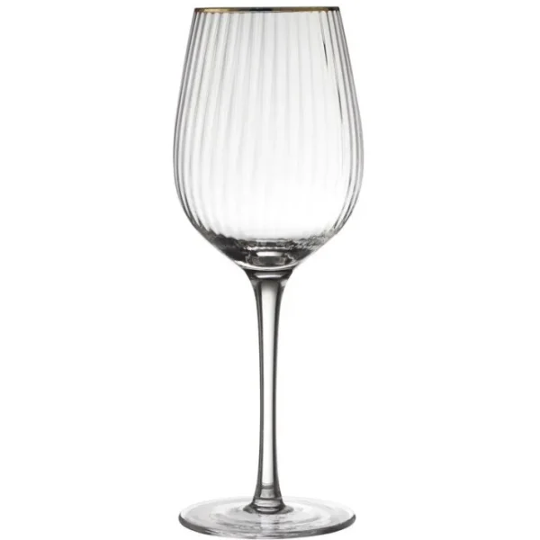 Coffret 4 verres à vin 40 cl Palermo Gold, Lyngby Glas