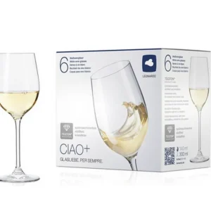 Coffret 6 verres à vin blanc Ciao+, Léonardo