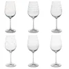 Coffret 6 verres à vin Graphik, Table passion