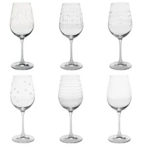 Coffret 6 verres à vin Graphik, Table passion