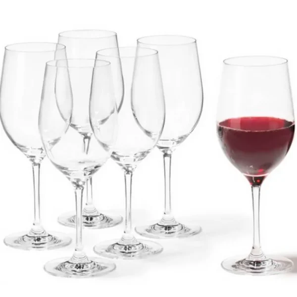 Coffret 6 verres à vin rouge Ciao+, Léonardo