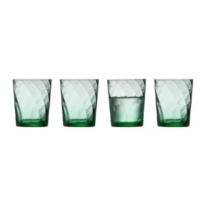 Coffret 4 verres Vienna Green, Lyngby Glas