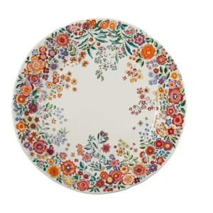 Coffret de 4 assiettes plates extra Poésie, Faïencerie de Gien