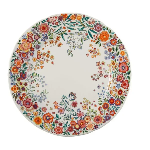 Coffret de 4 assiettes plates extra Poésie, Faïencerie de Gien