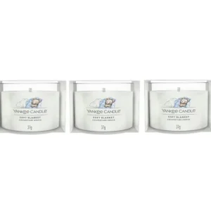 Coffret de 3 Bougies Votives Parfumées Couverture Douce, Yankee Candle