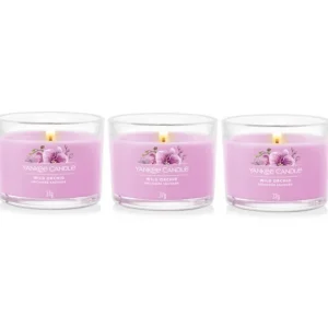 Coffret de 3 Bougies Votives Parfumées Orchidée Sauvage, Yankee Candle