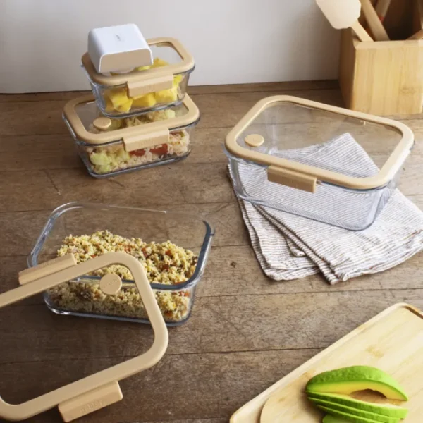 Coffret de conservation sous-vide 5 pièces, Pebbly