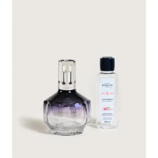 Coffret lampe Berger Molécule Bleu Nuit, Maison Berger
