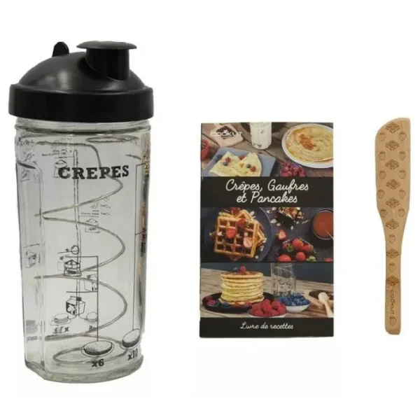 Coffret Shaker à crêpes, pancakes et gaufres Miam, Cookut