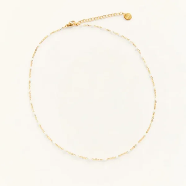 Collier Castelo Choker blanc, Palas