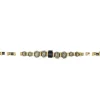 Collier et Bracelet 6 tours Python Slim, Têtes Blondes