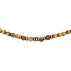 Collier et Bracelet 3 tours Gentleman Snake, Têtes Blondes