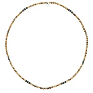 Collier et Bracelet 3 tours Gentleman Snake, Têtes Blondes