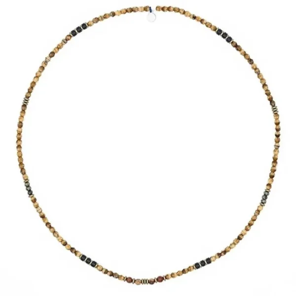 Collier et Bracelet 3 tours Gentleman Snake, Têtes Blondes