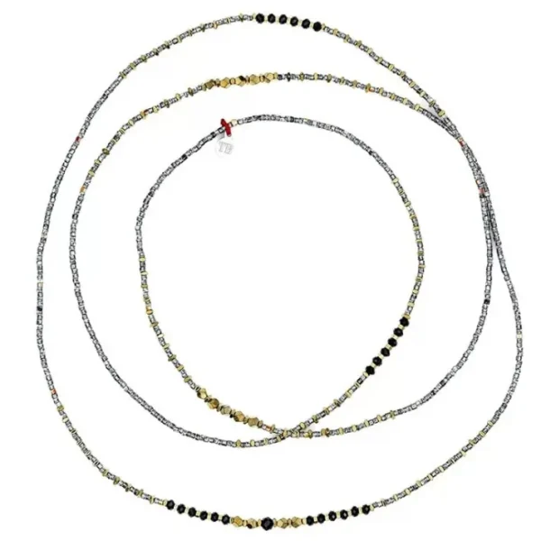 Collier et Bracelet 6 tours Andy Quantic, Têtes Blondes