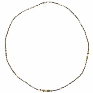 Collier et Bracelet 3 tours Léopard Slim, Têtes Blondes