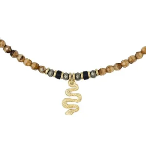 Collier ras du cou Kaa Caramel, Têtes Blondes