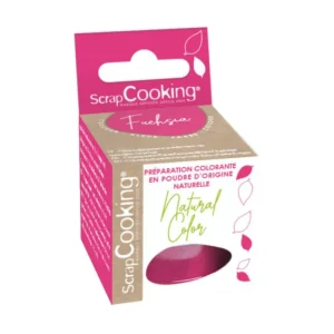 Colorant alimentaire naturel en poudre Rose foncé, ScrapCooking