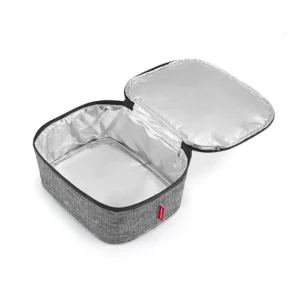 Coolerbag M Pocket Twist Silver, Reisenthel