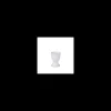 Coquetier sur pied porcelaine blanche, Bastide Diffusion