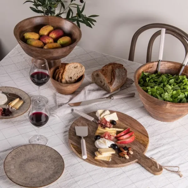 Coupe sur pied striée 30 cm Baija, Table Passion
