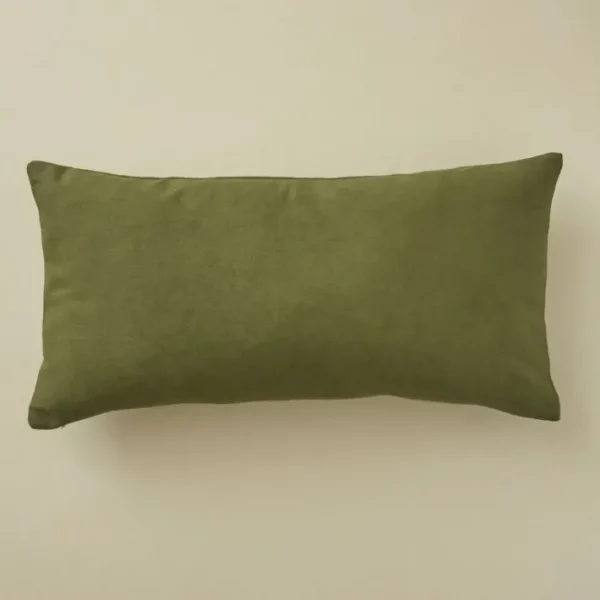 Coussin brodé Léo Kaki, Sylvie Thiriez