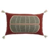 Coussin brodé Yaël Géranium, Vivaraise