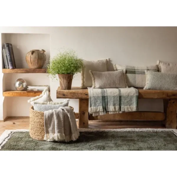 Coussin Chiné Jane Cacao, Vivaraise