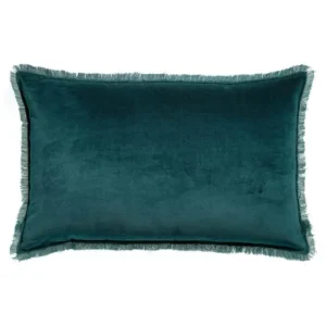 Coussin uni Fara Paon, Vivaraise