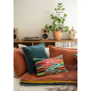 Coussin uni Fara Sienne, Vivaraise