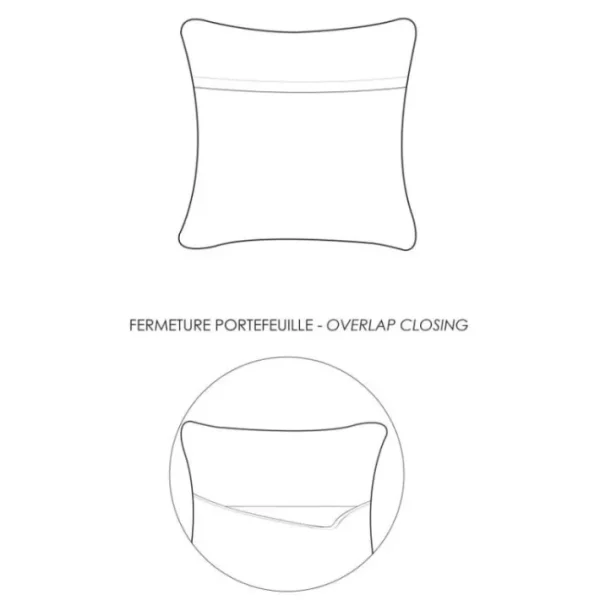 Coussin Uni Laly Cuivre, Vivaraise