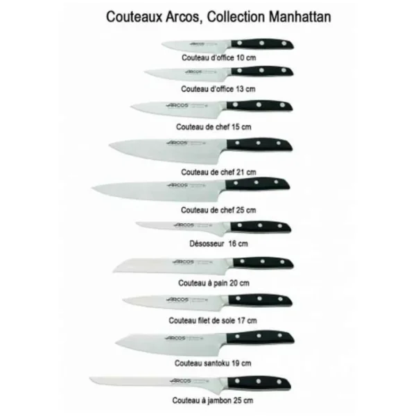 Couteau de chef forgé 25 cm Manhattan, Arcos