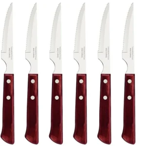 6 couteaux à steak Rouge Spanish, Tramontina