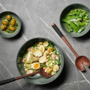 Couverts à Salade avec manche en nylon noir, Asa Selection
